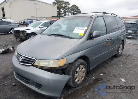 2002 Honda Odyssey Ex from USA, damaged, VIN 5FNRL18652B002733